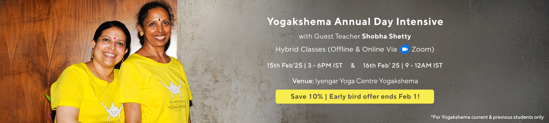 Yogakshema Annual Day Intensive